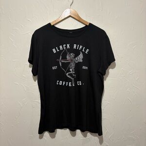 Black Rifle Coffee Co black Valentines themed skeleton graphic t-shirt (XXL)